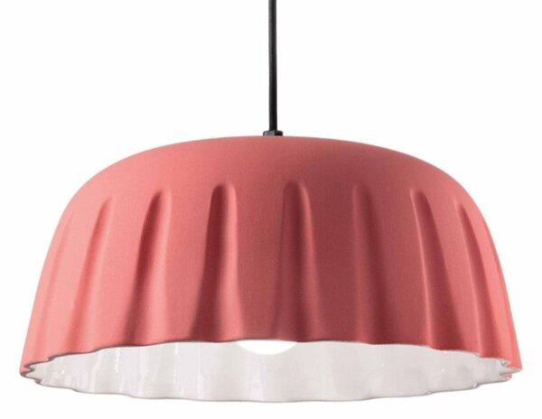 Lampadario ceramica ferroluce decò madame gres c2570 e27 led sospensione classica moderna - Decò