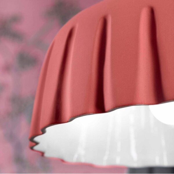 Lampadario ceramica ferroluce decò madame gres c2570 e27 led sospensione classica moderna - Decò