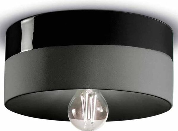 Plafoniera ceramica ferroluce decò pi c1793 e27 led lampada soffitto classica moderna - Decò