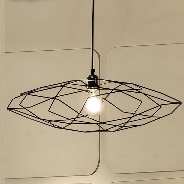 Outlet lampadario moderno illuminando pentagono sp p e27 led metallo - Lampadari Bartalini Outlet