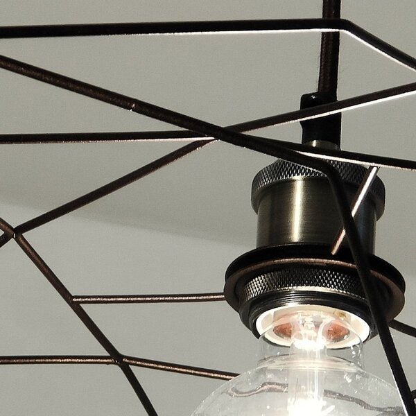 Outlet lampadario moderno illuminando pentagono sp p e27 led metallo - Lampadari Bartalini Outlet