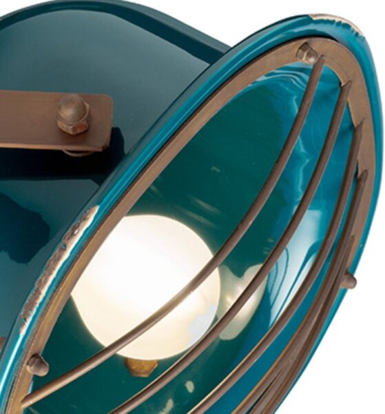 Applique ceramica ferroluce retrò industrial c1656 viv e27 led orientabile lampada parete - Retrò