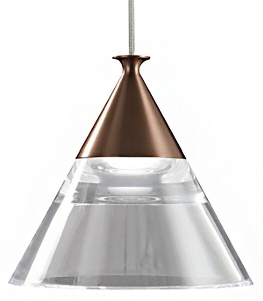 Lampadario led promoingross cony s5tr 2677lm oro rosato lampada soffitto classica cono - Promoingross