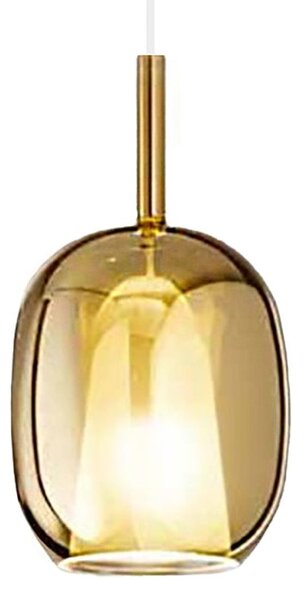 Lampadario classico perenz illumina rain 8252 or 6247 ob e27 led vetro oro specchiato lampada soffitto sospensione - Perenz