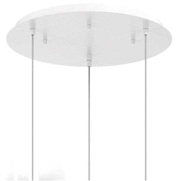 Lampadario moderno top light drum 1192 bi s3 tmix bianco led 3000°k dimmerabile lampada soffitto modulo led integrato - Top Light