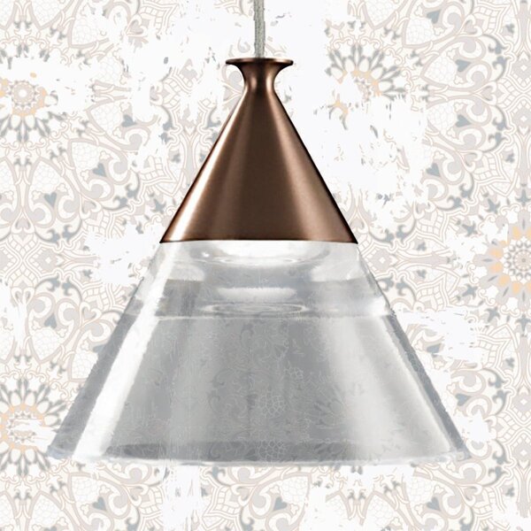Lampadario classico promoingross cony s1 led cct metallo e metacrilato - Promoingross