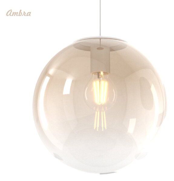 Lampadario moderno top light big eclipse 1194 bi s3 tmix mc e27 led vetro lampada soffitto sfera globo - Top Light