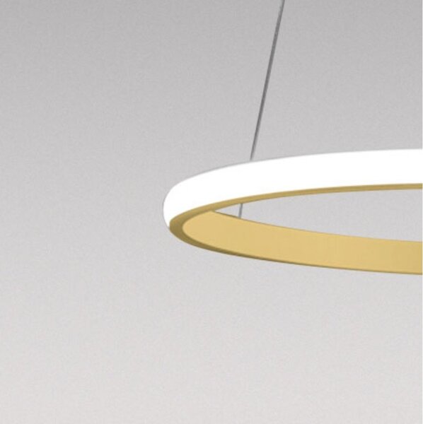 Lampadario classico gea luce iole s1 oro 28w led alluminio sospensione - Gea Luce