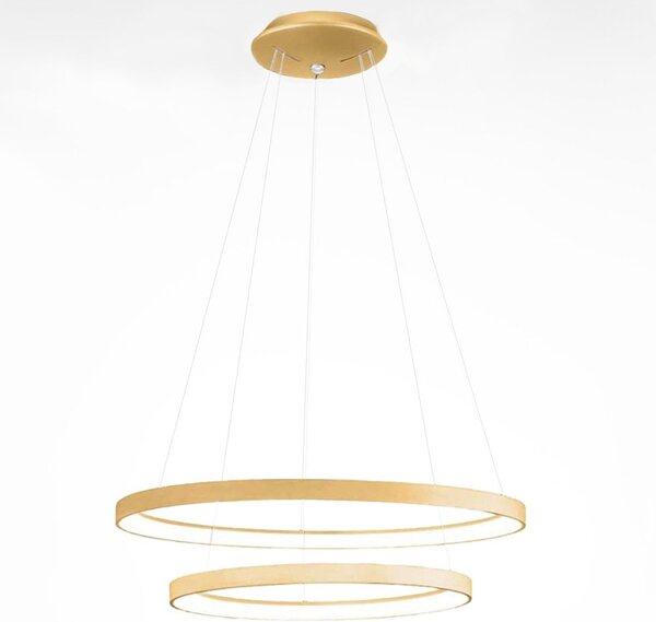 Lampadario anelli gea luce krizia s2 o 88w led alluminio sospensione - Gea Luce