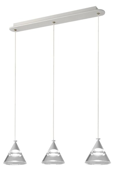 Lampadario led promoingross cony s3tr 1606lm bianco lampada soffitto moderna cono - Promoingross