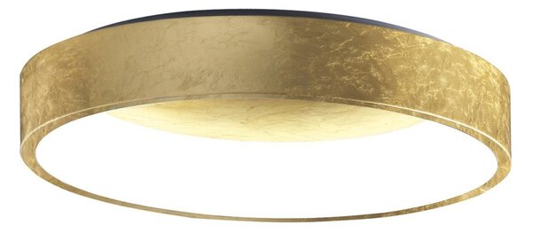 Plafoniera promoingross aurora pl60 gf foglia oro cct 2282lm modulo led lampada soffitto classica - Promoingross
