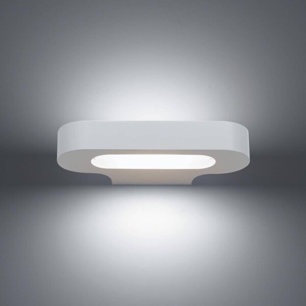 Artemide Applique da parete di design Talo, dimmerabile, Bianco / Opale, Corridoio, Alluminio, Design, Applique