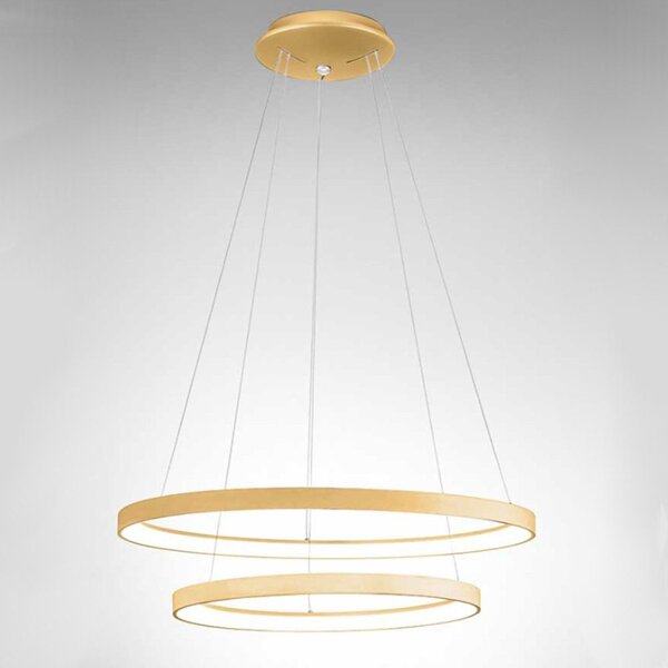 Lampadario anelli gea luce krizia s2 o 88w led alluminio sospensione - Gea Luce