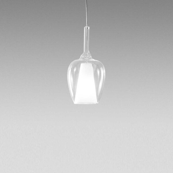 Lampadario moderno gea luce ofelia mini s10 g9 led metallo vetro sospensione - Gea Luce