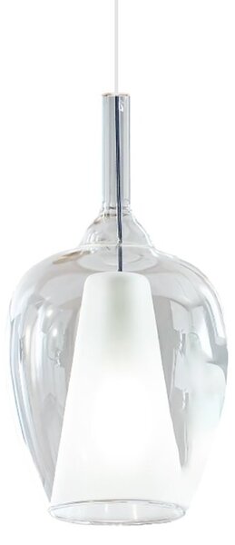 Lampadario moderno gea luce ofelia mini s10 g9 led metallo vetro sospensione - Gea Luce