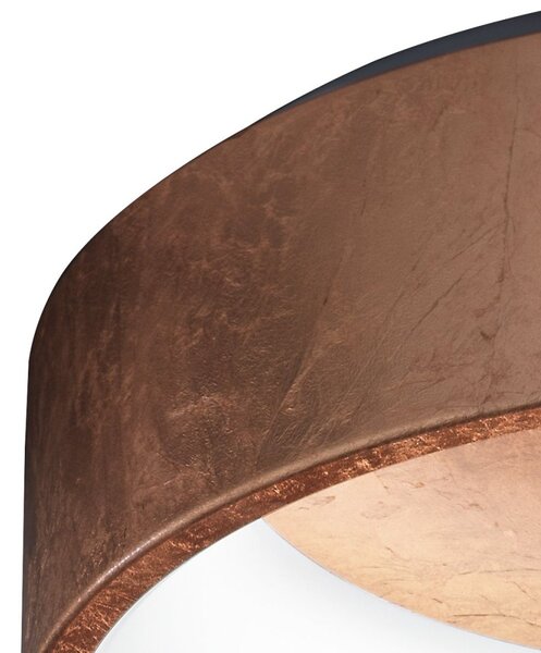 Plafoniera promoingross aurora pl60 rf foglia rame cct 2282lm modulo led lampada soffitto classica - Promoingross