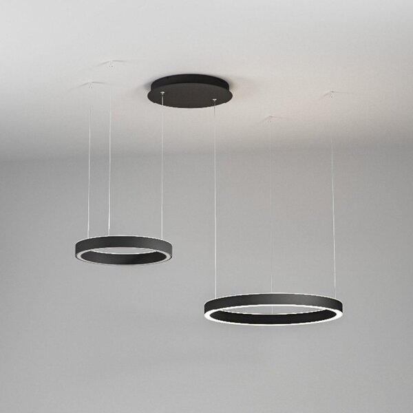 Lampadario moderno gea luce criseide s2d n led alluminio sospensione - Gea Luce