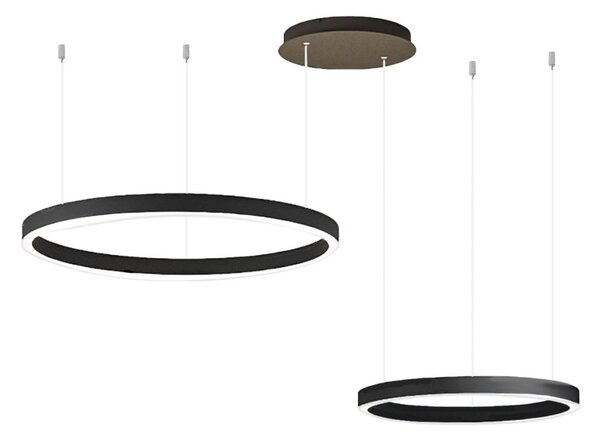 Lampadario moderno gea luce criseide s2d n led alluminio sospensione - Gea Luce
