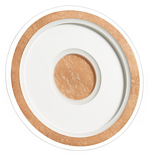 Plafoniera led promoingross loop t50 led cct 3450lm lampada soffitto parete classica decoro foglia - Promoingross