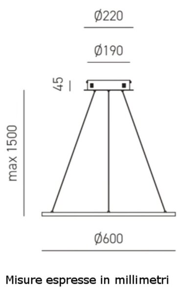 Lampadario moderno gea led erika sp led alluminio silicone lampada sospensione - Gea Luce