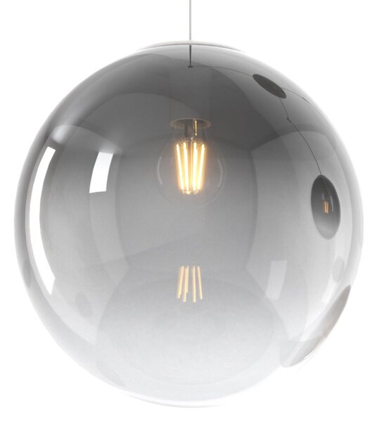 Lampadario moderno top light big eclipse 1194 bi s5 tmix e27 led vetro lampada soffitto sfera globo - Top Light