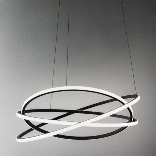 Lampadario moderno gea luce atia sp n led alluminio silicone sospensione - Gea Luce