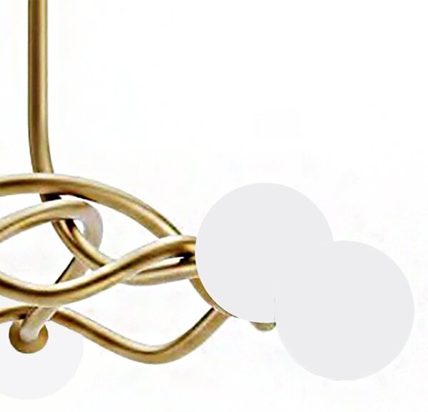 Lampadario moderno redo group confusio 01 3256 3257 e14 led metallo vetro - Redo Group