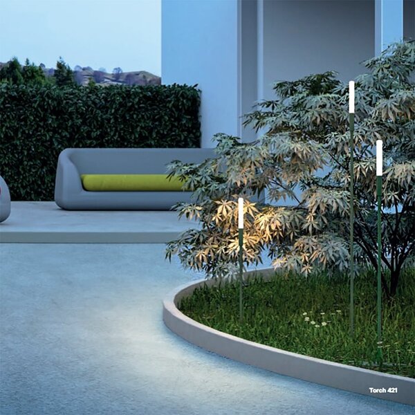 Lampioncino picchetto giardino redo group torch 58h ip65 80lm 3000k lampada terra - Redo Group