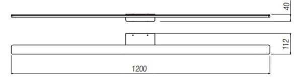 Applique led redo group barrio led 4000k 3477lm ip44 120cm lampada parete monoemissione bagno specchio - Redo Group