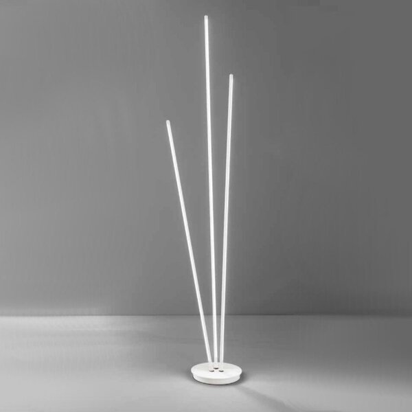 Piantana moderna perenz illumina twins 8057 b lc led dimmerabile orientabile inclinabile terra - Perenz