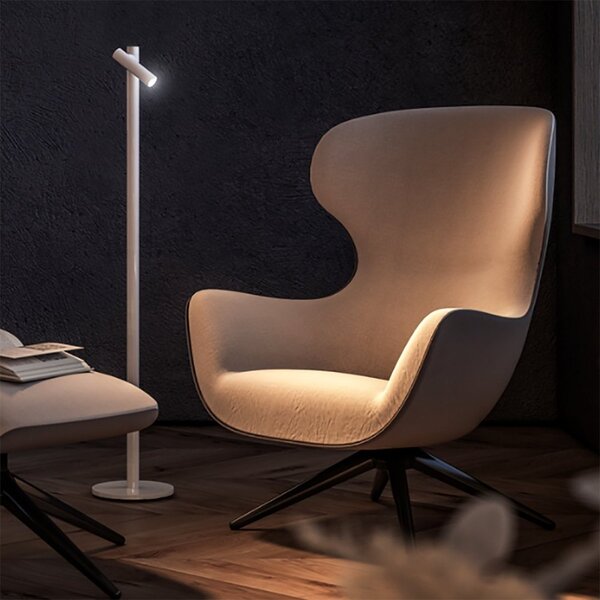 Lampioncino esterno pan international tigo floor lamp ter10001 led 140lm ip54 lampada terra orientabile dimmerabile usb batteria - Pan International