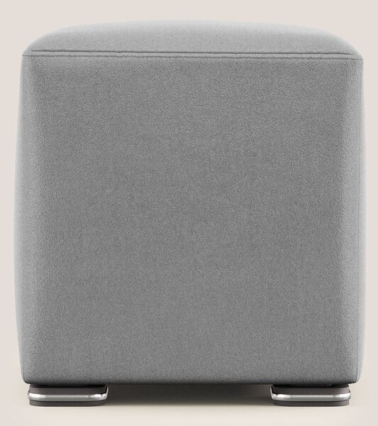 Cube pouf in microfibra smacchiabile T11 grigio