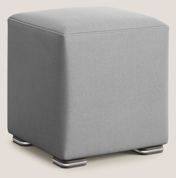 Cube pouf in microfibra smacchiabile T11 grigio