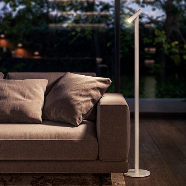 Lampioncino esterno pan international tigo floor lamp ter10001 led 140lm ip54 lampada terra orientabile dimmerabile usb batteria - Pan International