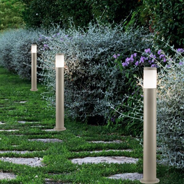 Lampioncino esterno sovil panama 827 39 e27 led 80h ip65 alluminio lampada terra esterno moderno - Sovil Illuminazione