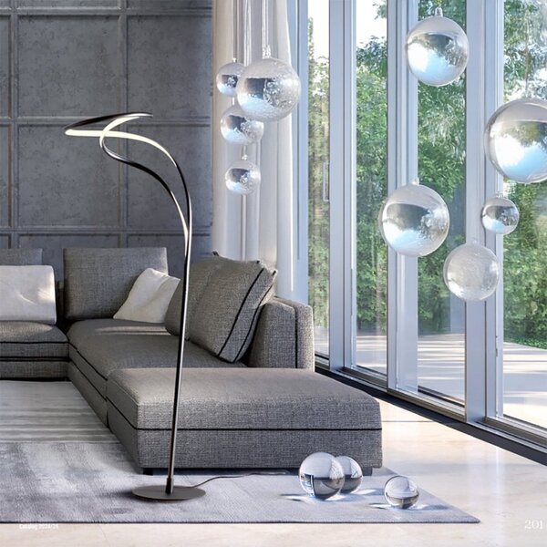 Piantana led redo group tempest 01-3606 01-3608 2100lm 3000k lampada terra ultramoderna touch dimmerabile - Redo Group