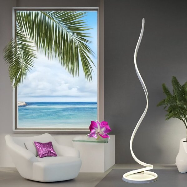 Piantana led redo group scroll 01-4281 4283 led cct lampada terra dimmerabile moderna - Redo Group