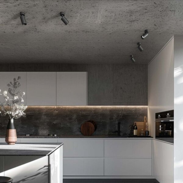 Faretto moderno gea led gfa1395 gu10 led orientabile spot soffitto - Gea Led