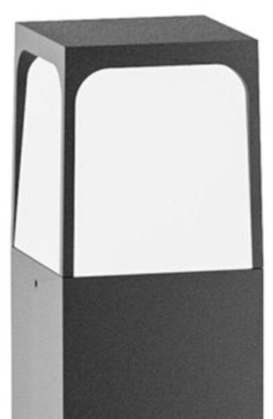 Lampioncino moderno gea led ges2033 e27 led ip44 alluminio policarbonato bollard - Gea Led
