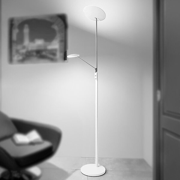 Piantana led dimmerabile perenz miranda 6448 b 3000k doppia luce dimmerabile orientabile - Perenz