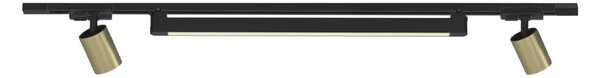 Binario top light mono mixkit 100 n or gu10 led integrato 4000k lampada soffitto faretti orientabili classico moderno - Top Light