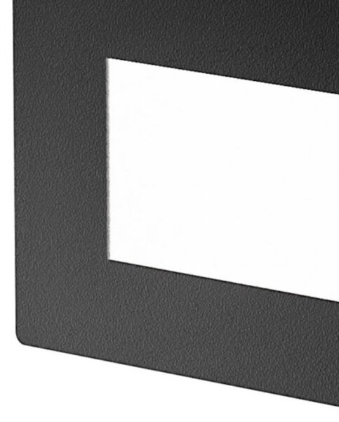 Segnapasso incasso gea led ges2131 led ip54 grigio antracite policarbonato alluminio scatola 503 - Gea Led