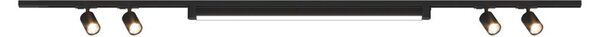Binario top light mono mixkit 200 n ne gu10 led modulo integrato 4000k lampada soffitto faretti yari orientabili moderno - Top Light