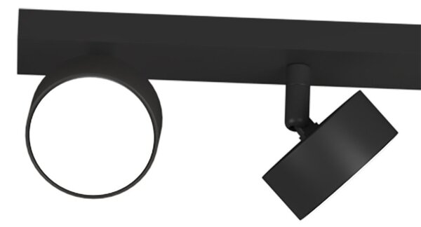 Binario top light edra 1210 6 ne gx53 led lampada soffitto parete moderna faretti orientabili - Top Light