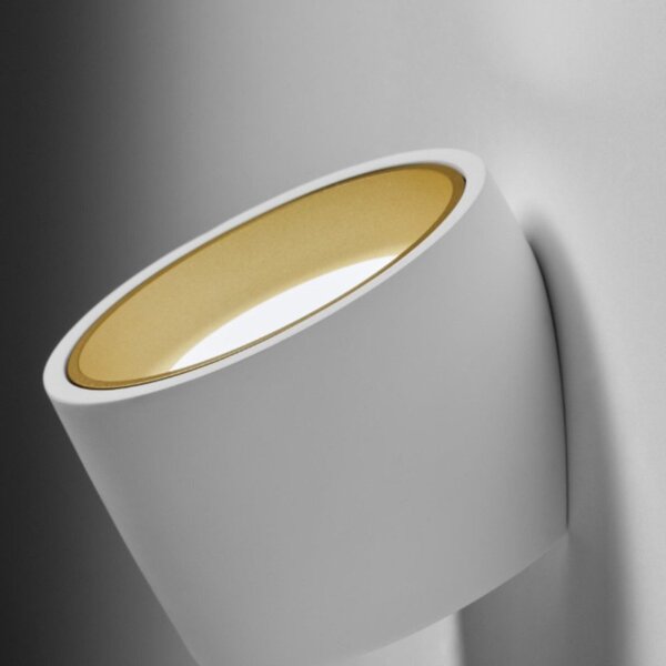 Applique gesso sforzin illuminazione nasso tonda t432 gx53 led alluminio parete - Sforzin Illuminazione