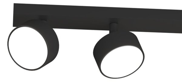 Binario top light edra 1210 4 ne gx53 led lampada soffitto parete moderna faretti orientabili - Top Light