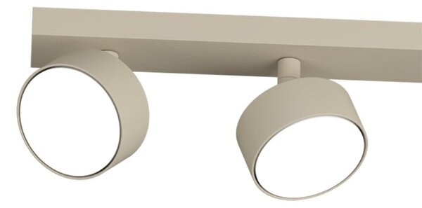 Binario top light edra 1210 4 sa gx53 led lampada soffitto parete moderna faretti orientabili - Top Light