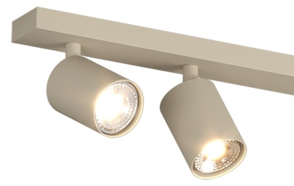 Binario top light kora 1208 7 sa gu10 led lampada soffitto parete moderna faretti orientabili - Top Light