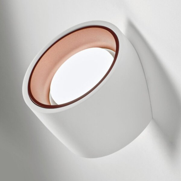Applique gesso sforzin illuminazione nasso tonda t433 gx53 led alluminio parete - Sforzin Illuminazione