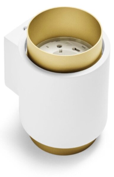 Applique gesso sforzin illuminazione syme tonda t446 t447 t448 t449 gx53 led biemissione parete - Sforzin Illuminazione
